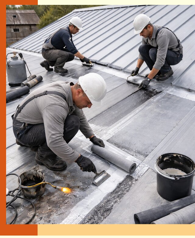 Гидроизоляция металлической кровли с гарантией в Бузулуке