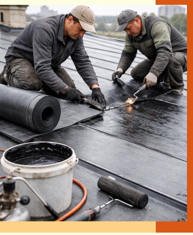 Гидроизоляция фальцевой кровли в Бузулуке от 7818 руб. под ключ | ТепломастерБзл