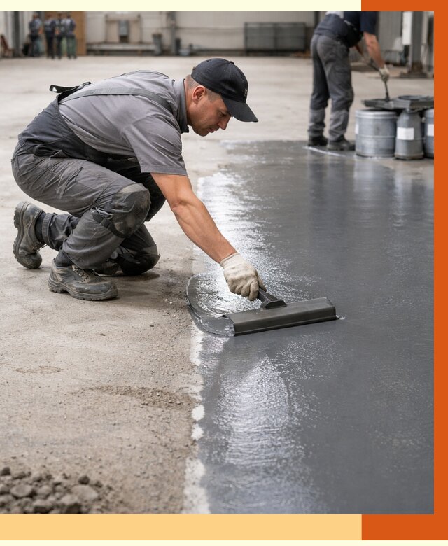 Гидроизоляция промышленного пола в Бузулуке от 1251 руб./м2 — ТепломастерБзл специалисты под ключ