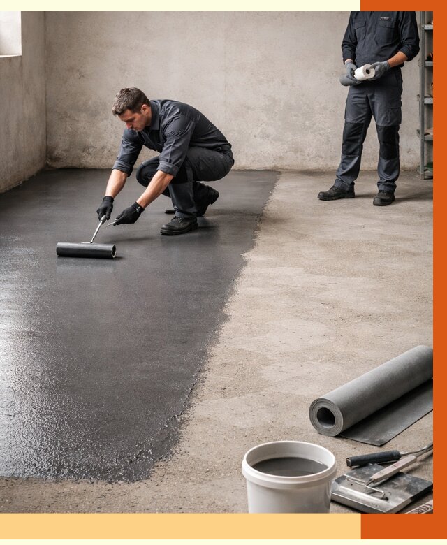 Гидроизоляция гаражного пола в Бузулуке от 3648 руб./м² — ТепломастерБзл профессионально