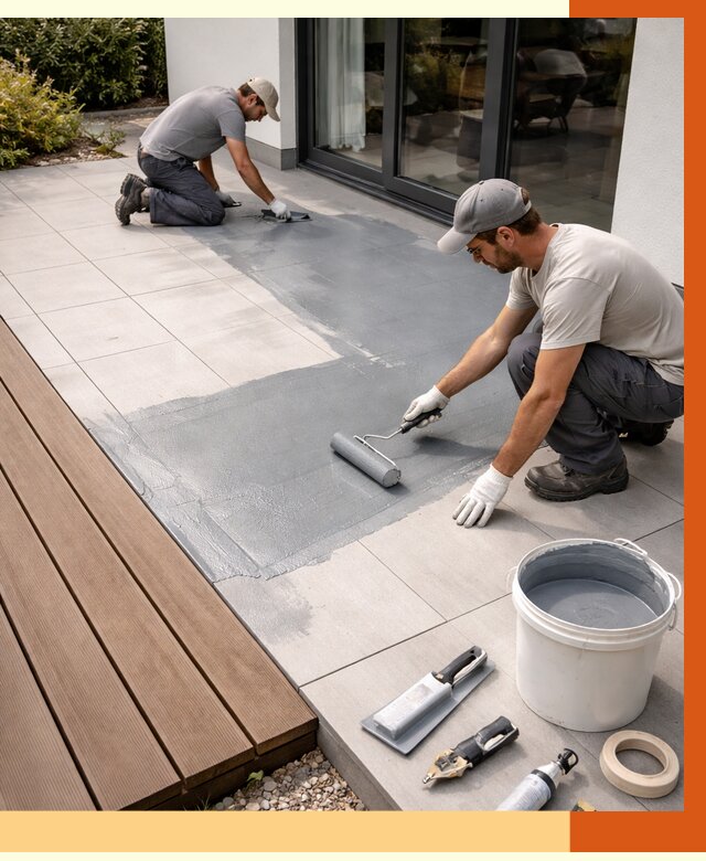 Гидроизоляция террасы в Бузулуке под ключ от 7818 руб./м² | ТепломастерБзл