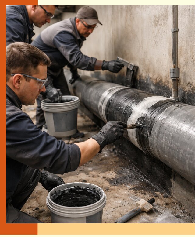 Гидроизоляция труб в Бузулуке — защита и герметизация коммуникаций