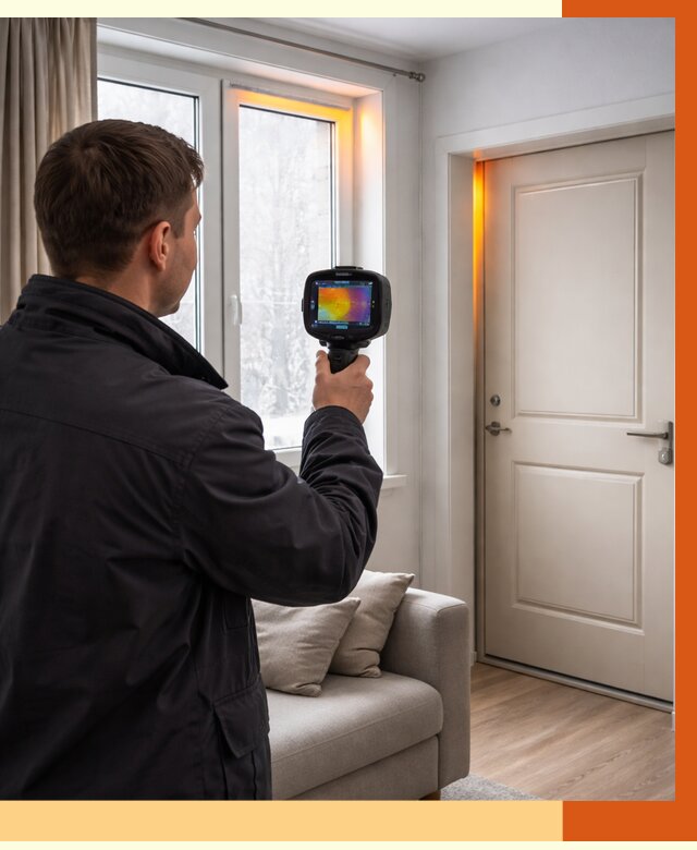 Тепловизионное обследование окон и дверей в Бузулуке от 4691 руб. | ТепломастерБзл