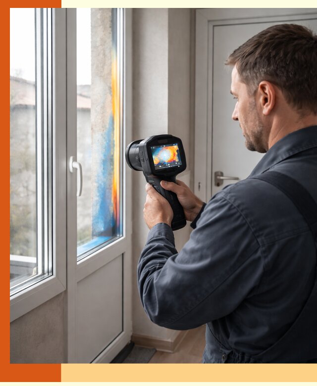 Тепловизионное обследование окон и дверей в Бузулуке
