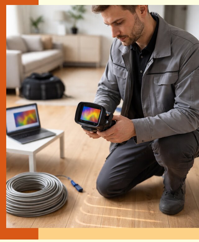 Тепловизионное обследование тёплого пола в Бузулуке для точной диагностики