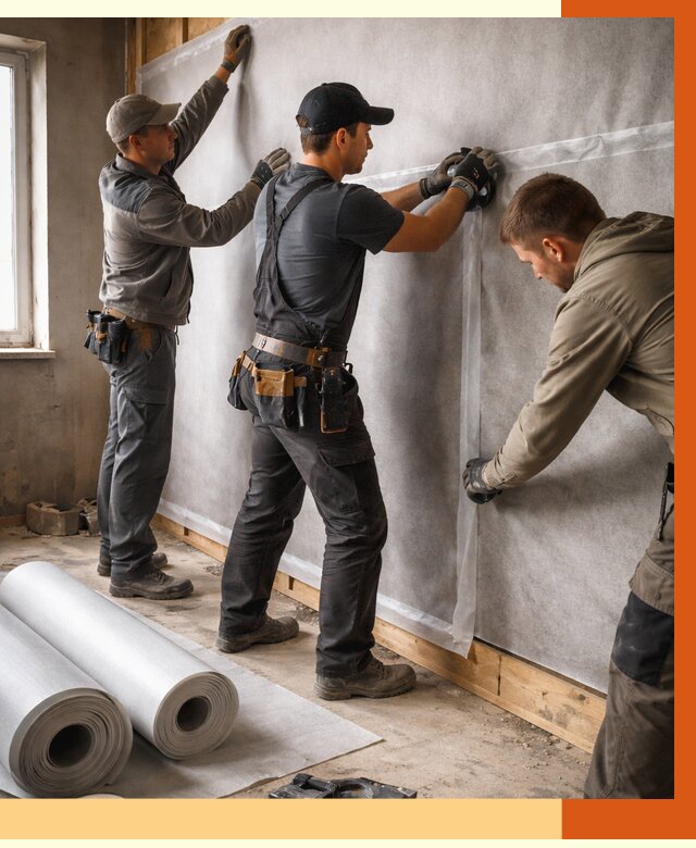 Монтаж ветроизоляции в Бузулуке от 4691 руб./м2 — профессионально | ТепломастерБзл