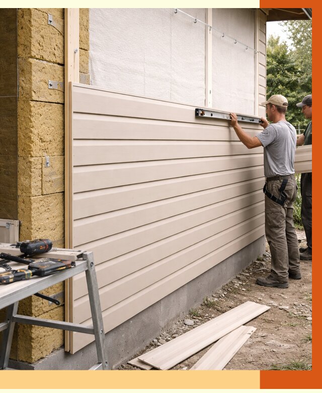 Монтаж сайдинга после утепления в Бузулуке от 1928 руб. — обшивка и облицовка | ТепломастерБзл