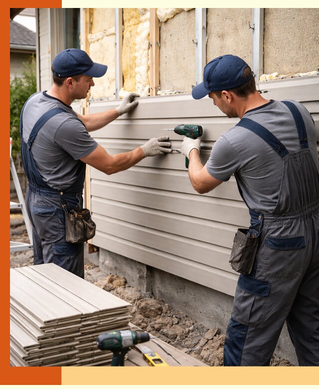 Монтаж сайдинга после утепления в Бузулуке качественно и надежно